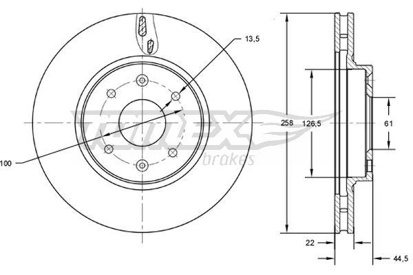 TOMEX Brakes TX 72-60...